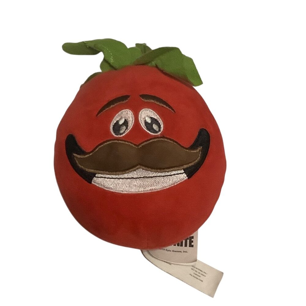 Fortnite‎ Tomatohead Loot Plush Toy 6.5” Red Green Leaves Epic Games 2019 6.5"